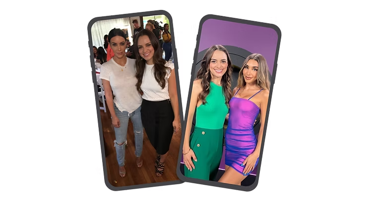 Brittney Castro with clients and collaborators